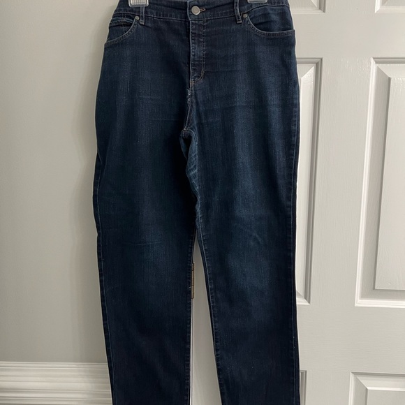 Bandolino Women's Deep Blue Straight Leg Jeans - Picture 1 of 3